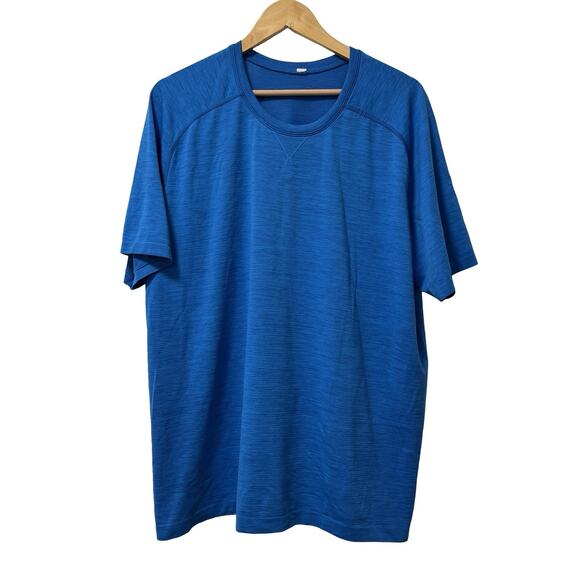 Lululemon Mens Metal Vent Tech T Shirt Size XXL Blue Athletic Gym Workout - Picture 1 of 6
